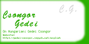 csongor gedei business card